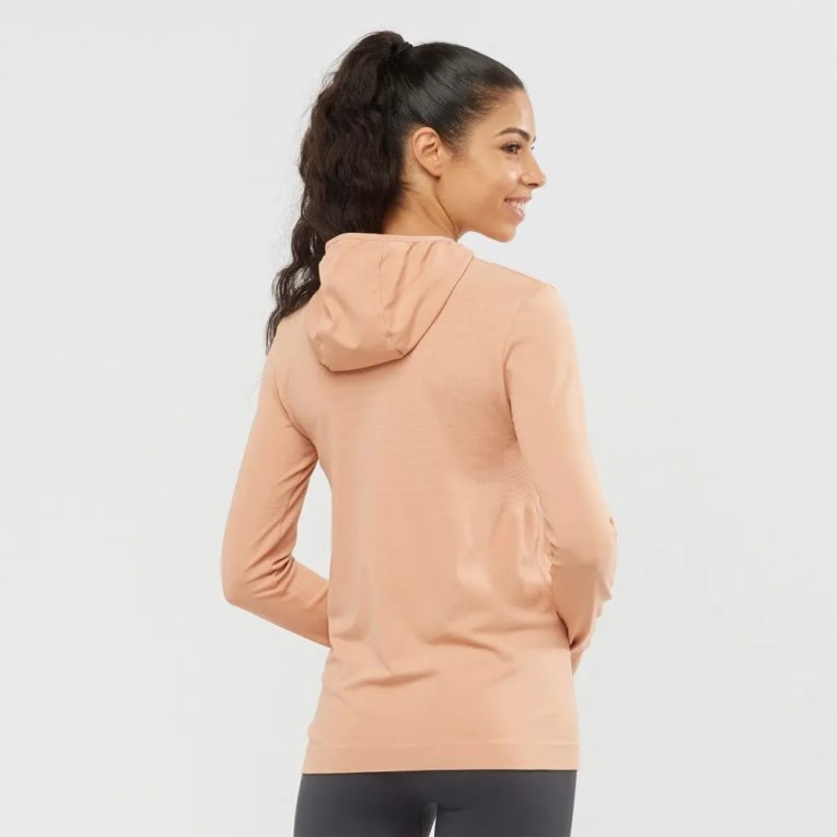 Sudaderas Salomon Essential Seamless Mujer Albaricoque | MX UGFP092